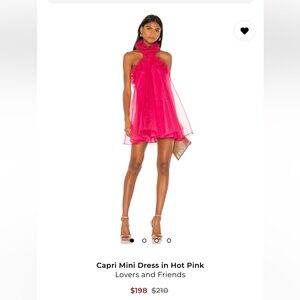 Capri Mini Dress in Hot Pink NWT